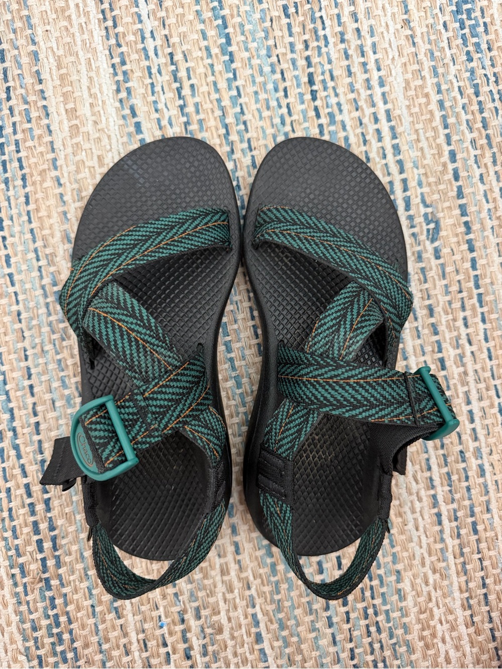 Chaco Women's Strappy Sandals in Teal and Black